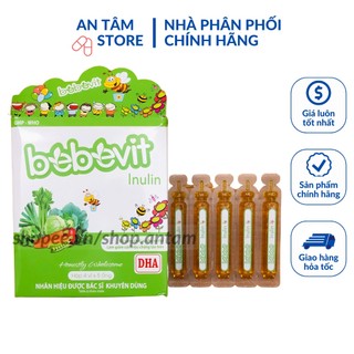Bebevit Inulin Bổ Sung Chất Xơ Cho Bé ( Hộp 20 Ống ) ✅(Hàng Chính Hãng)