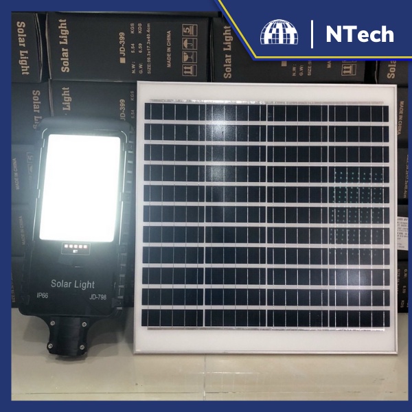 Đèn năng lượng mặt trời Jindian- Đèn đường JD-798 Công suất 300W Khung Nhôm, Chip Led "SMD" - BH 02 Năm