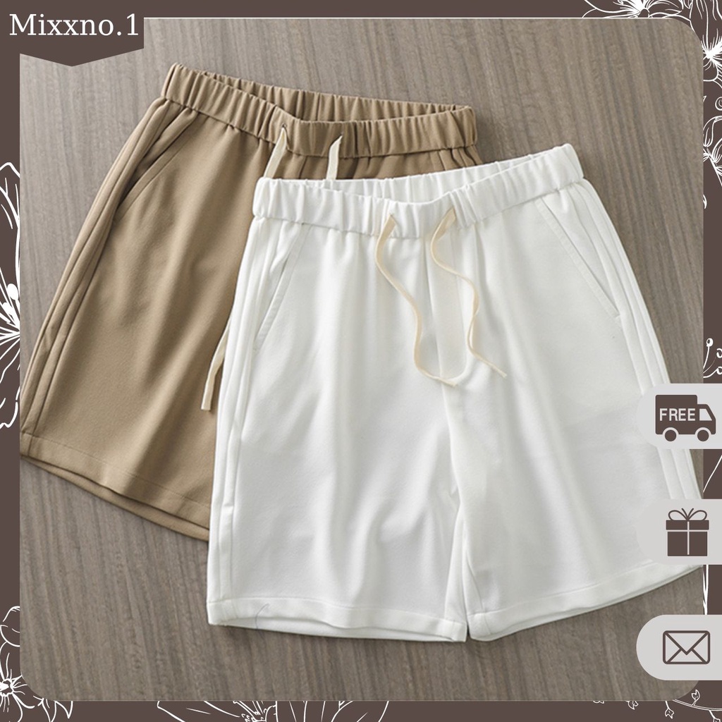 Quần Short Nam Basic Unisex Vải Tuyết Mưa Cao Cấp Thời Trang Mixxno.1 SHORT NAM 049V1