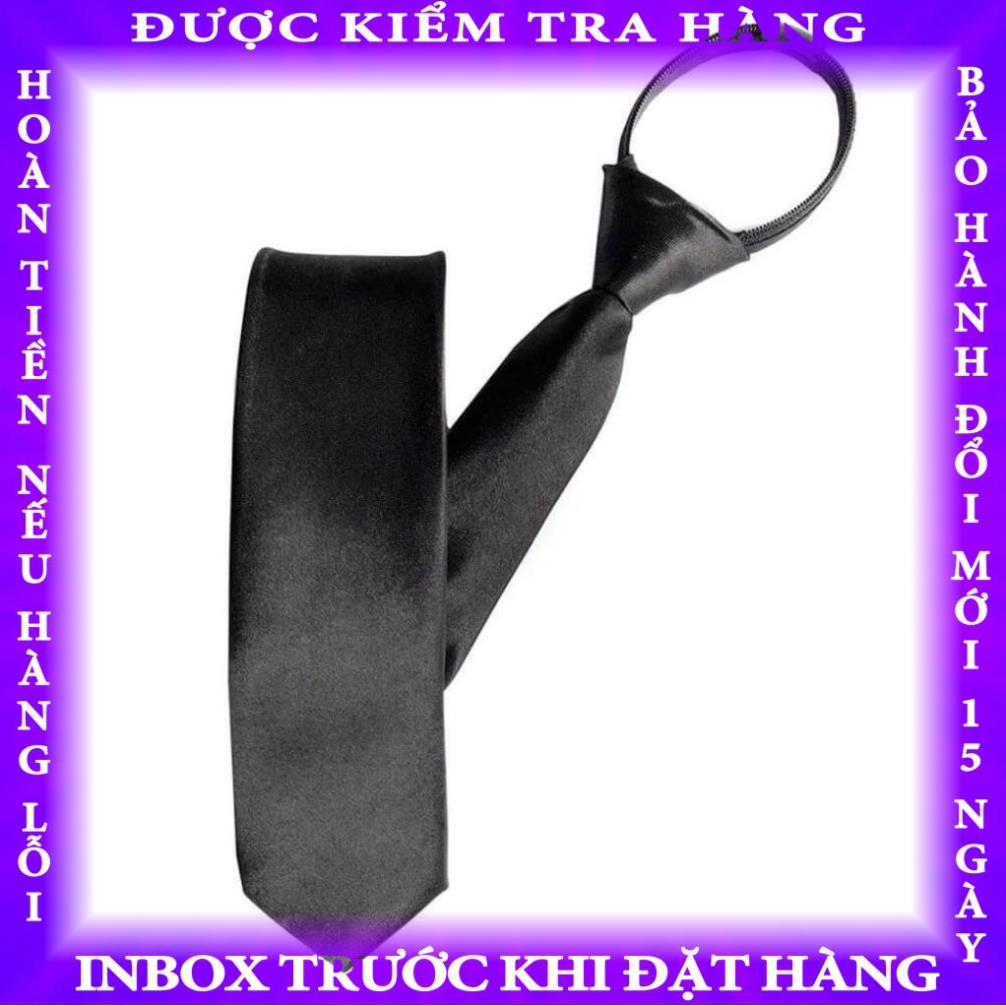 Cà vạt nam thắt sẵn Thời trang PONIVA bản 5cm có dây kéo thanh lịch vandung