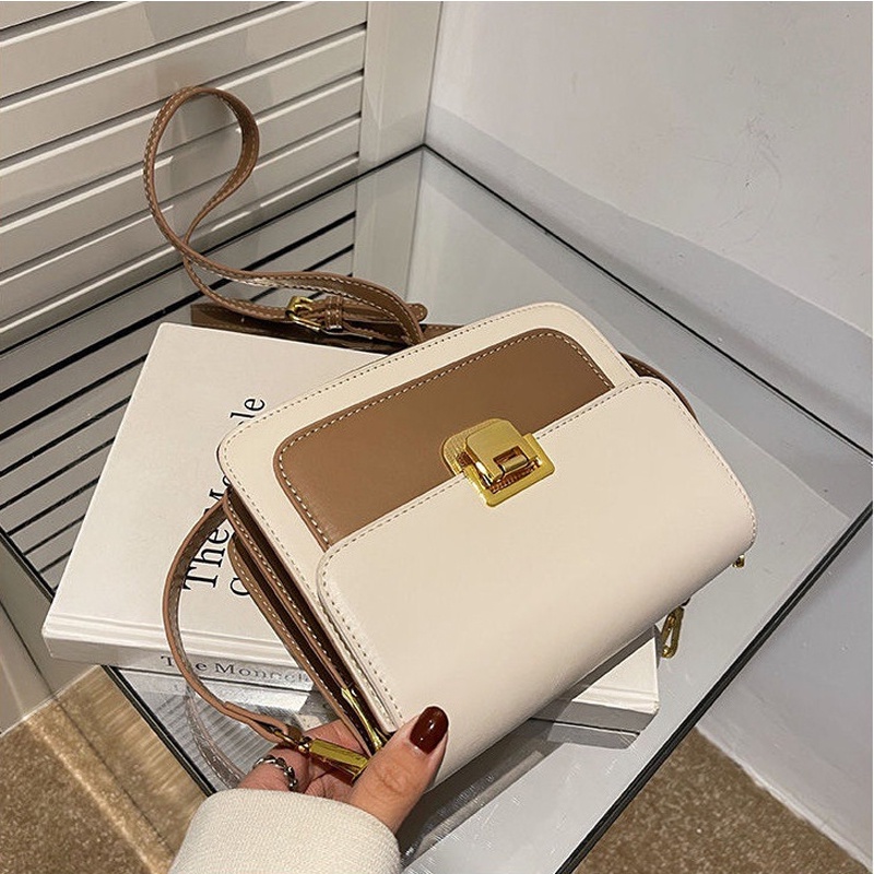 Túi đeo chéo nữ Bag.thanhthu khoá gập trơn phù hợp với mọi thời trang 692