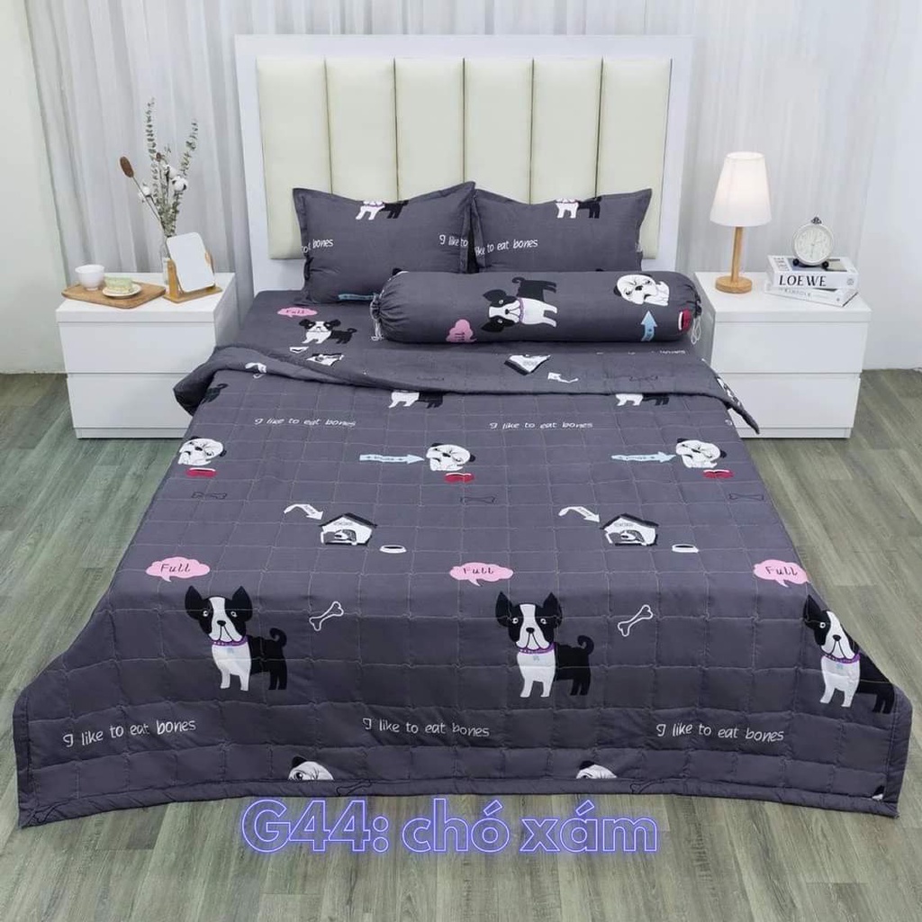 Chăn hè COTTON POLY trần bông 3 lớp hàng siêu đẹp có chọn mẫu,mẫu cây thông xanh