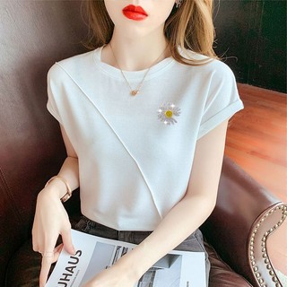 Áo Thun Tay Ngắn Chất Liệu 100% cotton Thời Trang Mùa Hè 2023 Cho Nữ