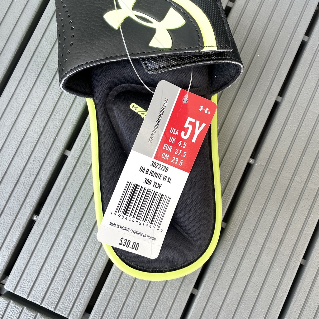 Dép nam nữ quai ngang U.A chính hãng, êm nhẹ, thoải mái, thời trang, dép chính hãng U.A IGNITE VI