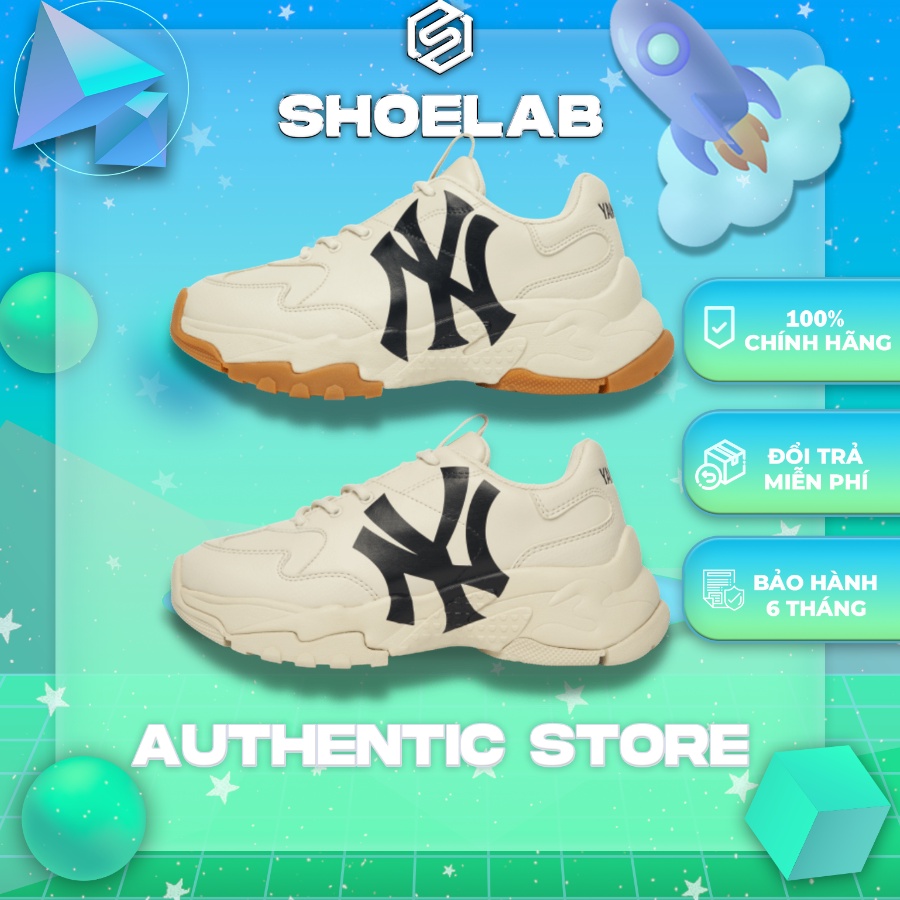 Giày MLB Chính Hãng CHUNKY Bigball, Chunky New York Yankees - Fak.e hoàn tiền