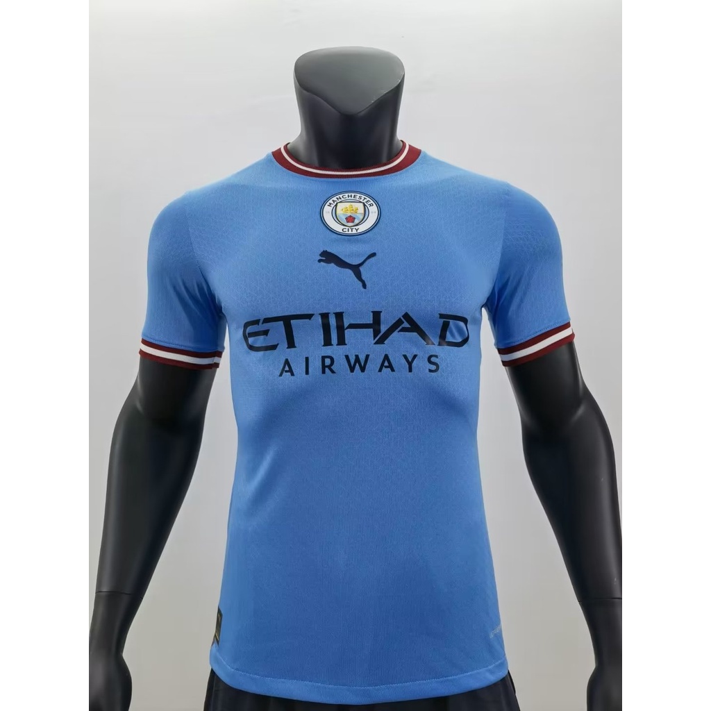 Áo Thun Tay Ngắn In Chữ Manchester City 2223 Thời Trang Chất Lượng Cao