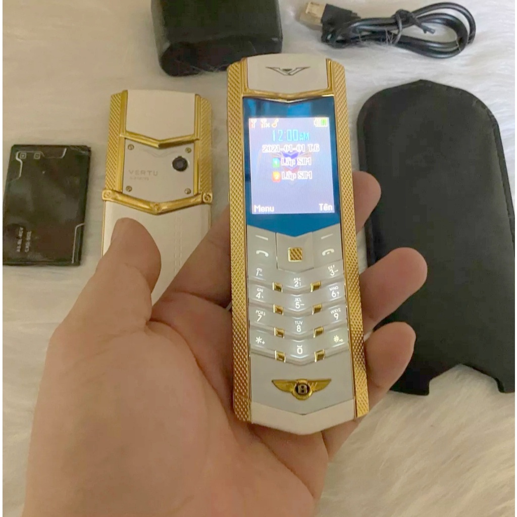 Điện thoại độc 2 sim vtu k8/v9/v10 tặng kèm bao da pin thêm-Bảo hành 12 tháng