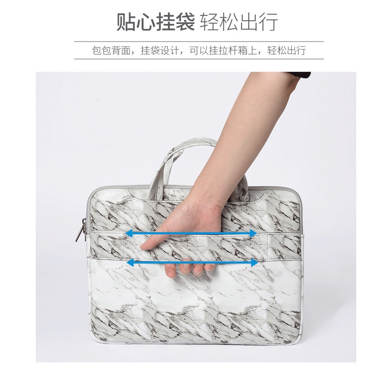 Túi Đựng Laptop Họa Tiết Đá Hoa Cương 15.6 / 14 / 13.3 / 13 / 12 / 11 Inch Cho Macbook Air Pro