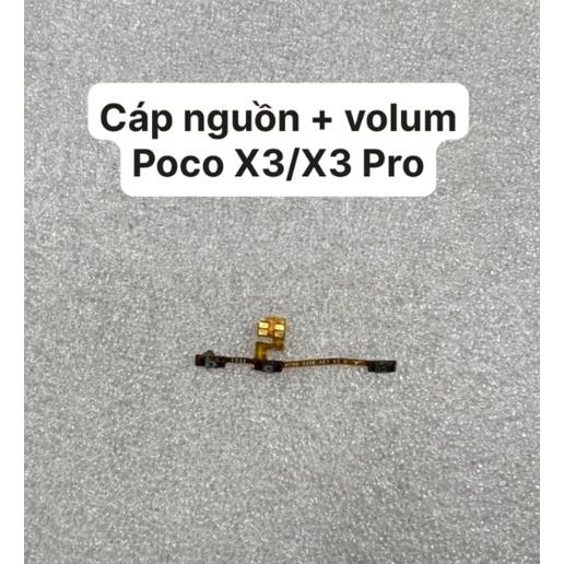 Cáp nguồn + volum Poco X3/X3 Pro