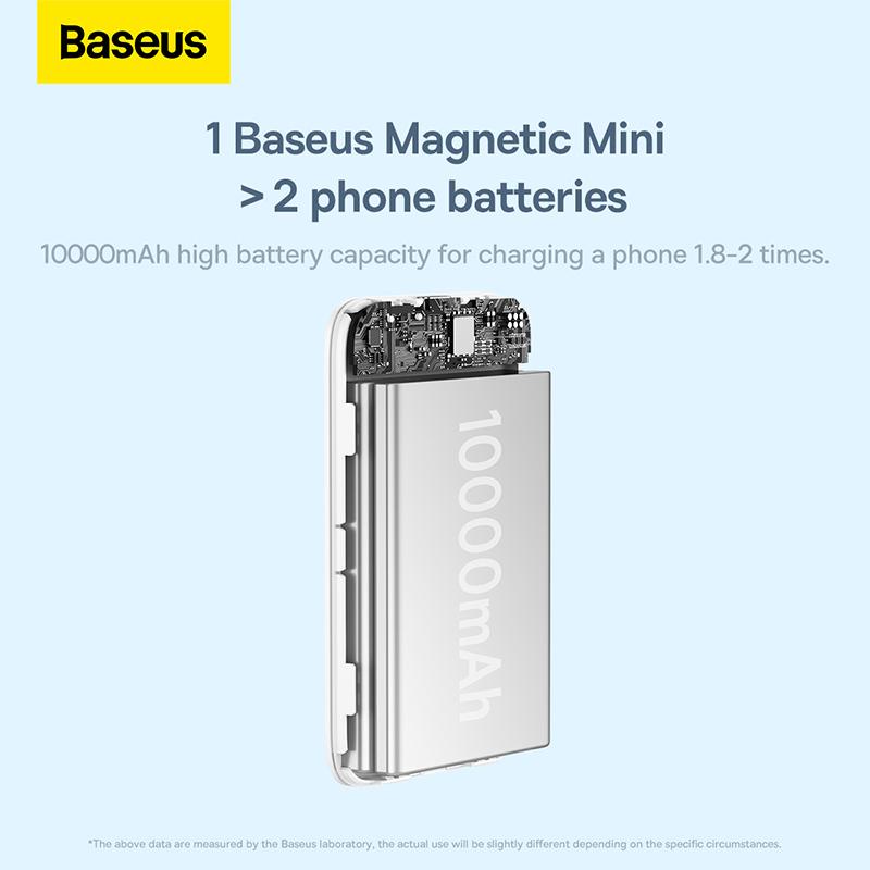 Sạc dự phòng Magnetic hiệu Baseus 10000 mAh 20W Mini