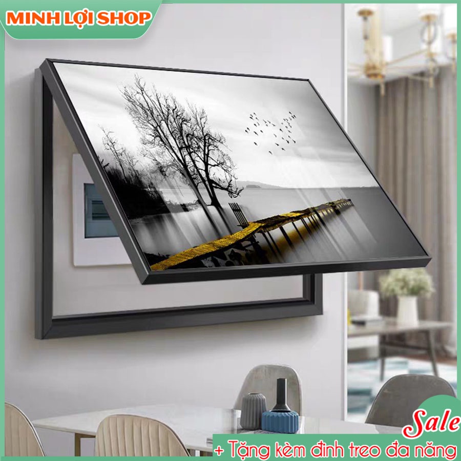 Tranh che ổ điện thuyền biển hiện đại sử dụng khung bảng lề gấp mở, tiện lợi, thẩm mỹ dễ dàng sửa chữa TOĐ09