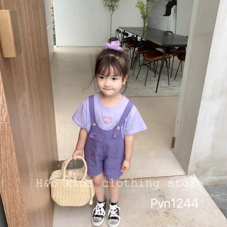 Yếm kaki tím bé gái