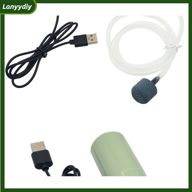 Máy Bơm Oxy Mini Siêu Êm Sạc Usb Tiết Kiệm Năng Lượng Cho Bể Cá