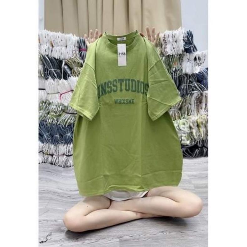 [ Rẻ Vô Địch ] Áo Phông Tay Lỡ 3158 Cotton Khô Form Rộng Nam Nữ IESSTUDIOS