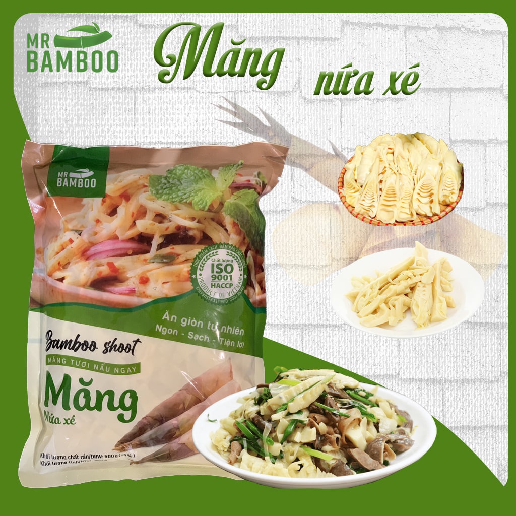 Măng Nứa Xé Nấu Ngay Mr Bamboo 500g