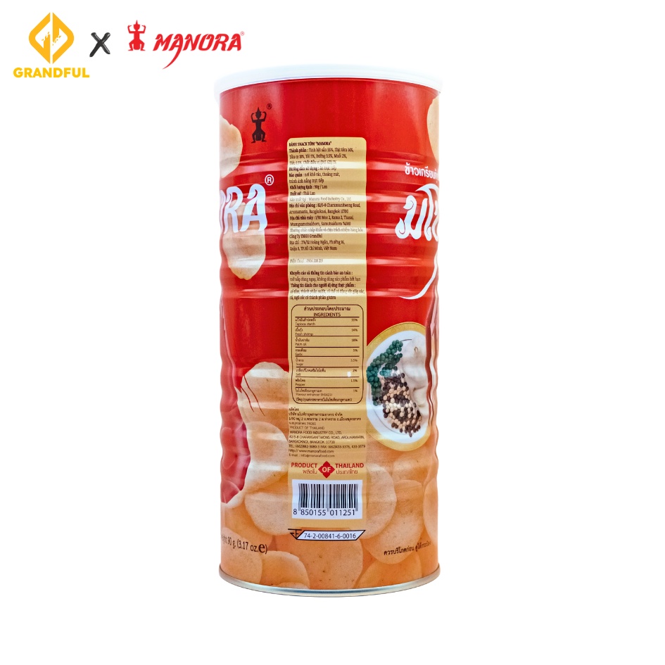 Bánh Snack Tôm Manora 90g