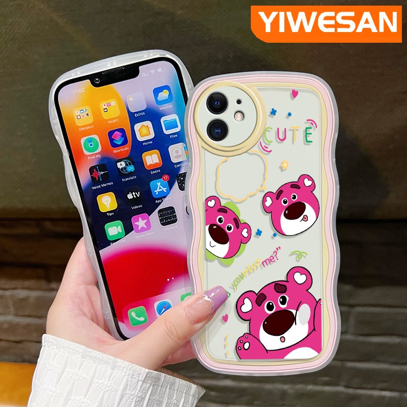 Ốp Điện Thoại Viền Gợn Sóng Hình Gấu / Dâu Tây Nhiều Màu Cho Samsung galaxy A12 4G A12 5G F12 M12 F23 5G F13 M13 Quantum 2