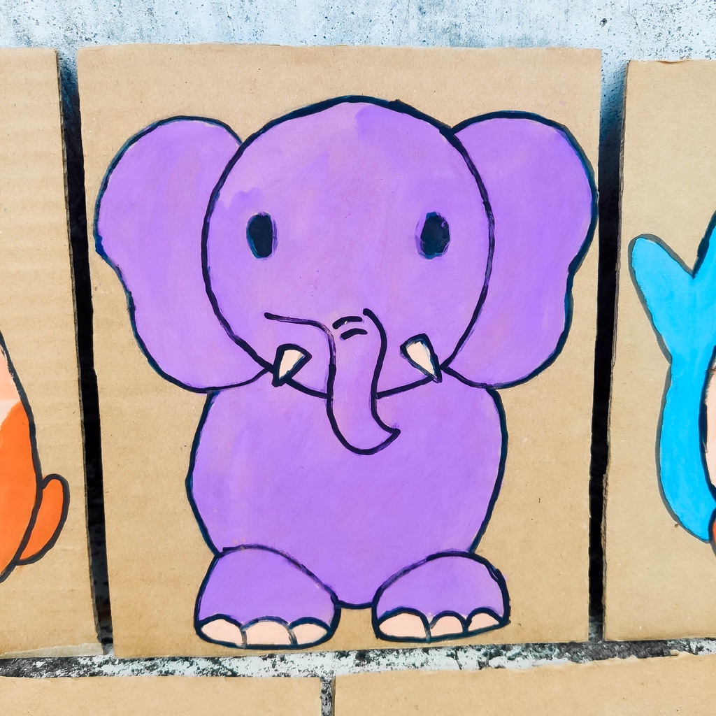 Bộ 5 Tranh Tặng Kèm CỌ Và Màu Cho Bé Tô Vẽ, Thỏa Sức Sáng Tạo