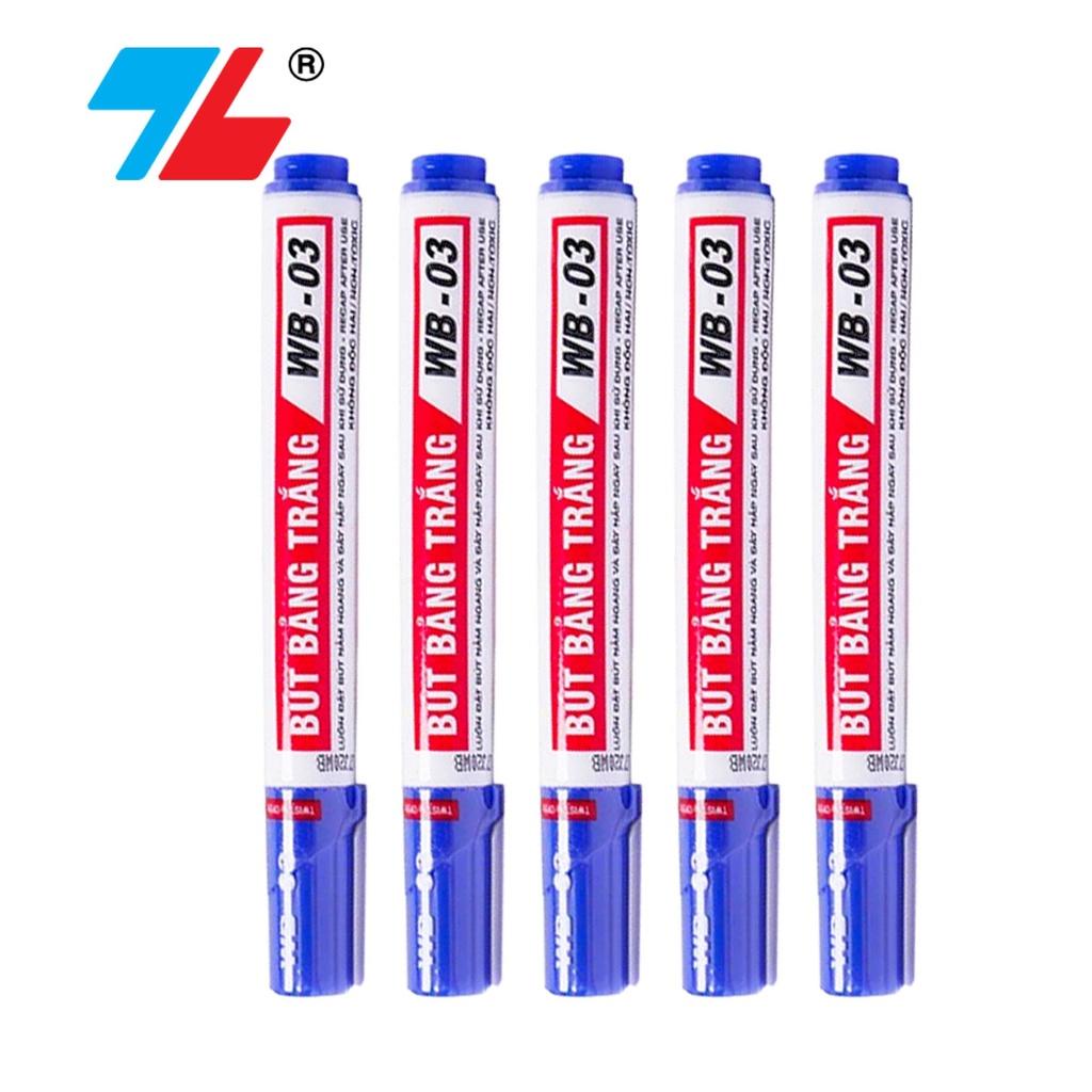 Hộp 10 cây Bút lông bảng Thiên Long WB-03, Bút dạ bảng, mực xóa được, Viết bảng trắng - Loki