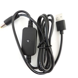 Usb power boost line usb dc 5v to dc 9v 12v step up cable module connector converter adapter cáp cấp nguồn 5.5 * 2.1mm plug fvn