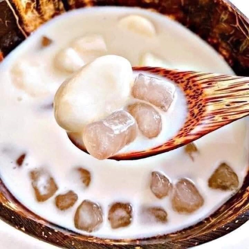 trân châu tươi Hạ long túi 1kg siêu nhiều ngon tiện lợi
