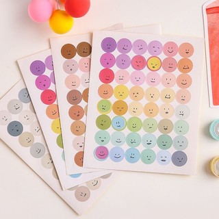 Sticker mặt cười, hình dán sticker trang trí sổ cute - VPP Giá sỉ