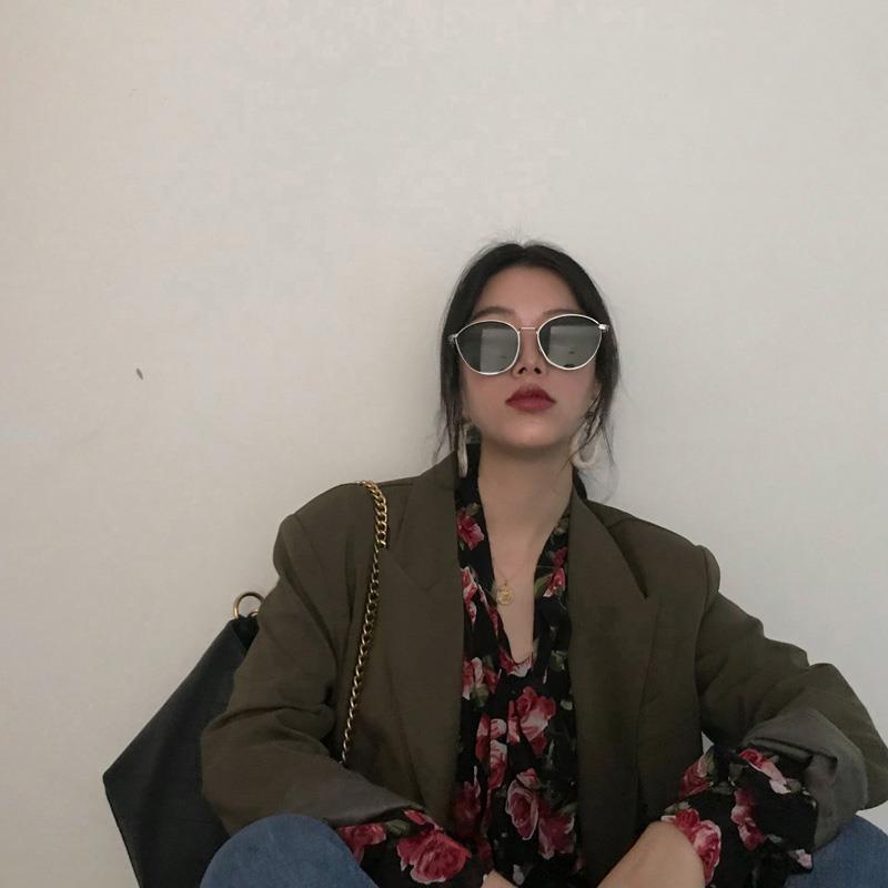 Áo Sơ Mi Nữ Dài Tay In Hoa Hồng Phong Cách Mới