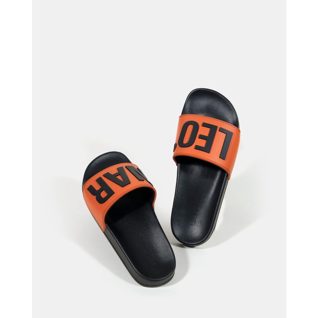 Dép LeoNaR , Dép quai ngang thời trang phong cách đế cao su đi êm chân full box