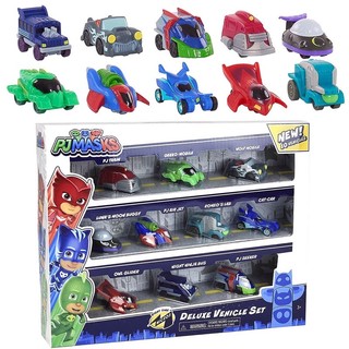 Set 10 siêu xe đồ chơi PJ Mask Deluxe Vehicle, hàng Mỹ.