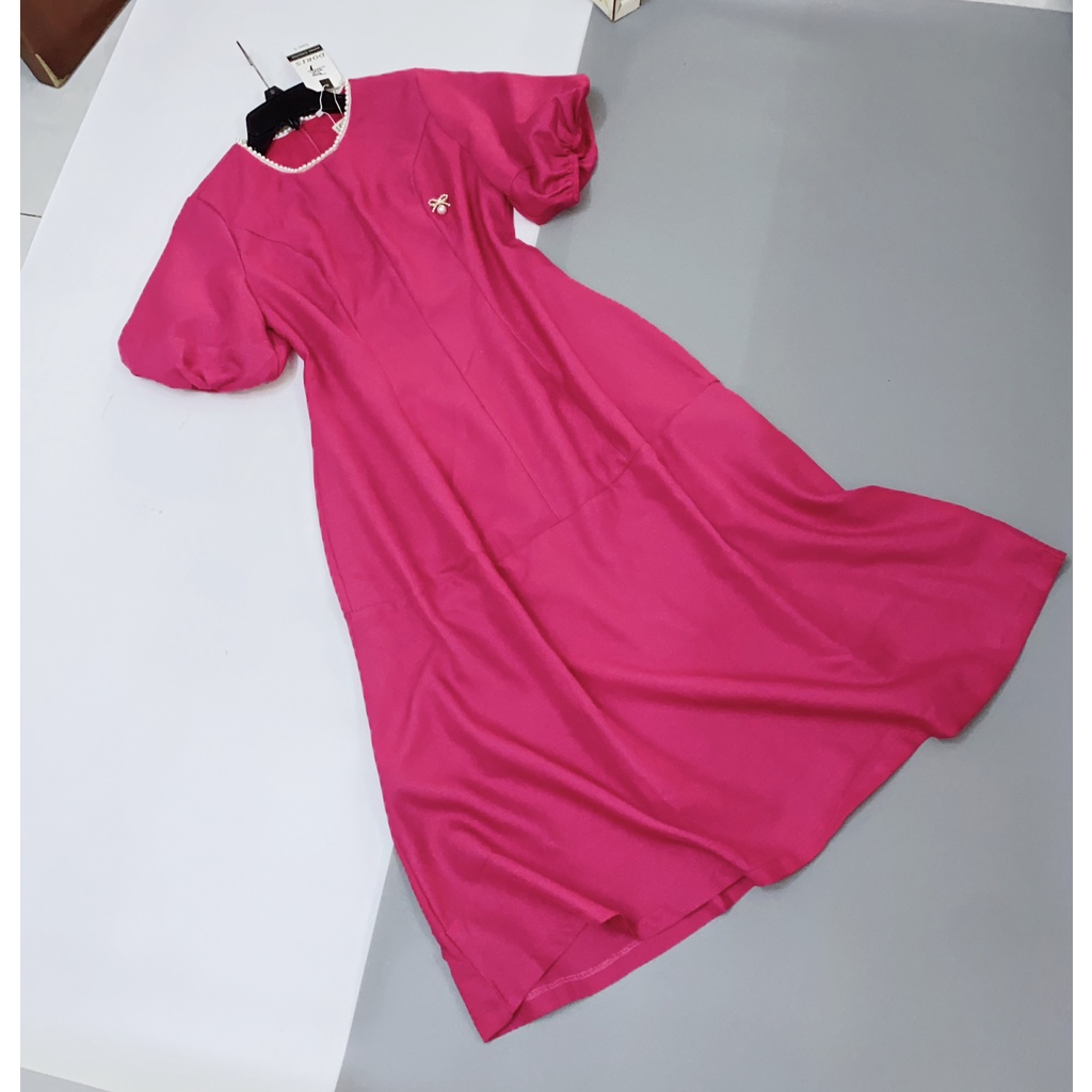 Đầm dự tiệc thiết kế hồng sen dáng xòe sang trọng Callene (XK703)