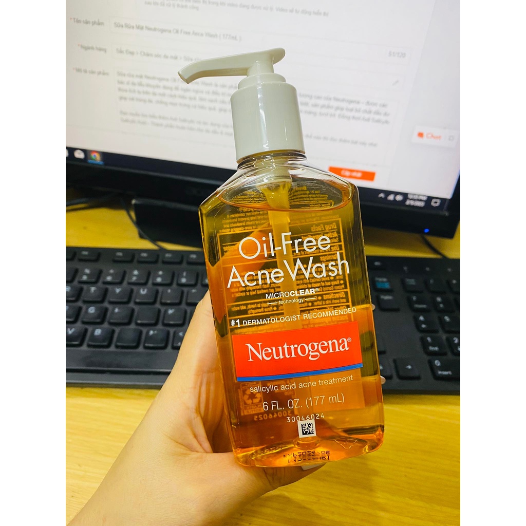 Sữa Rửa Mặt Neutrogena Oil Free Ance Wash ( 177mL )