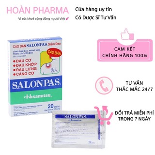 Miếng dán Salonpas giảm dau 20 miếng
