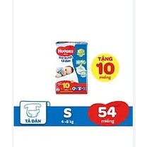 Tã/bỉm dán sơ sinh Huggies S80,S54 mẫu tràm trà