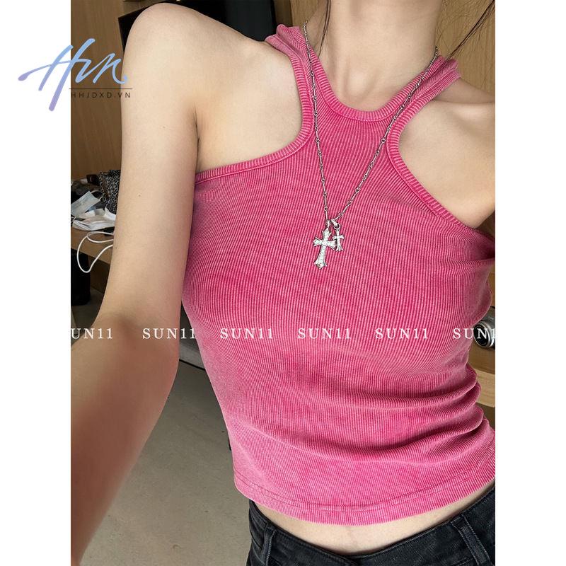 Hjdxd Áo Hai Dây Dáng Ôm Trước Và Sau Phong Cách Quyến Rũ Thời Trang Xuân Hè 2023 Cho Nữ