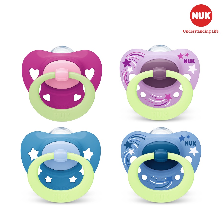 Bộ 2 ti giả NUK silicone ban đêm