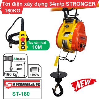 Tời xây dựng nhanh 34m/phút 160kg 1800w điện 220v stronger - st-160