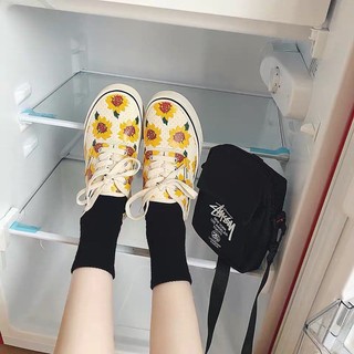 [ORDER] Giày dáng van hoa cúc vàng