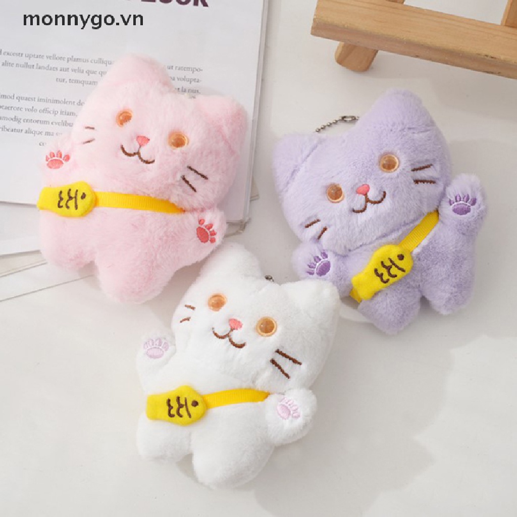 Monnygo Thú Nhồi Bông Mini Hình Mèo Máy Cà Rốt Dễ Thương Chất Lượng Cao Làm Móc Khóa Quà Tặng Giáng Sinh VN