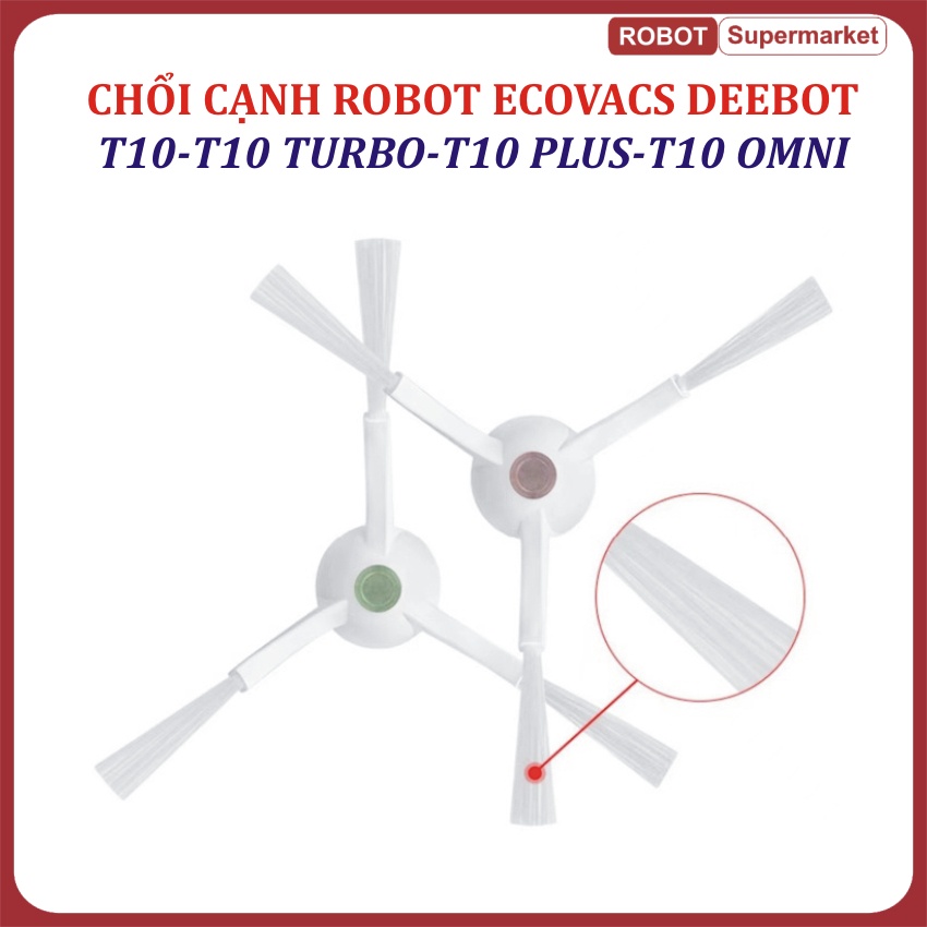 Phụ kiện chổi cạnh, Chổi quét Robot hút bụi Ecovacs Deebot T10 - T10 Turbo - T10 Plus - T10 Omni