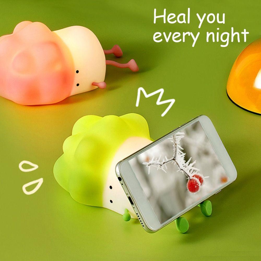 GOGOUP Đèn Ngủ Bằng Silicone Thiết Kế Sáng Tạo Dùng Trang Trí Phòng Ngủ