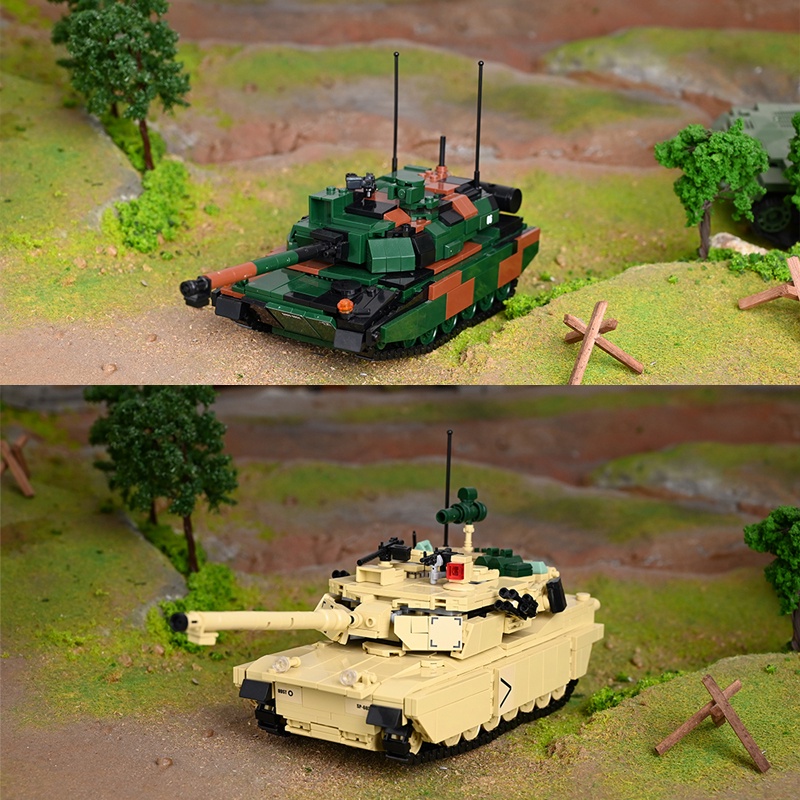 Đồ Chơi Lắp Ráp Xe Tăng Quân Đội M1A2 2A7 WW2