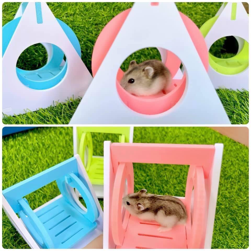 Đồ chơi Hamster gỗ ép vui nhộn xinh xắn .