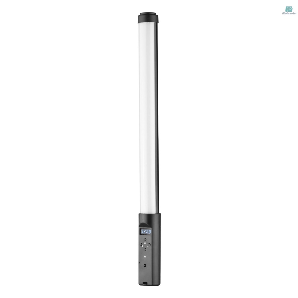 Handheld LED Video Tube Light Photography Fill-in Light Lamp 3200K-5500K Dimmable Built-in Battery with Remote Control for Vlog Live Streaming Product Portrait Photography