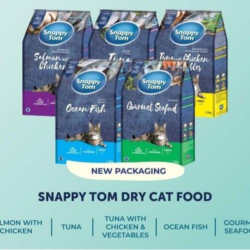 Thức Ăn Hạt Snappy Tom Mix Cá Cơm Thật Bao Xá 8kg