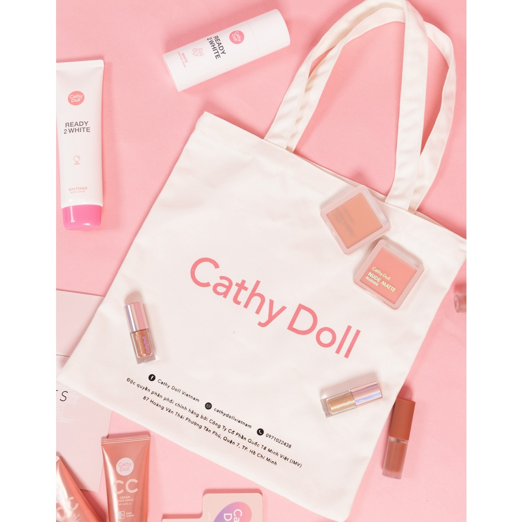 [Quà Tặng Không Bán] Túi mỹ phẩm Canvas Cathy Doll