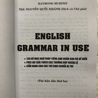Sách - English Grammar In Use