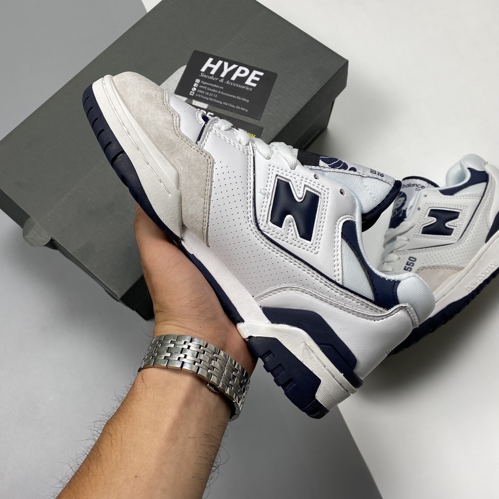Giày New Balance 550 Navy  - Hype Sneaker | Phiên bản high quality.