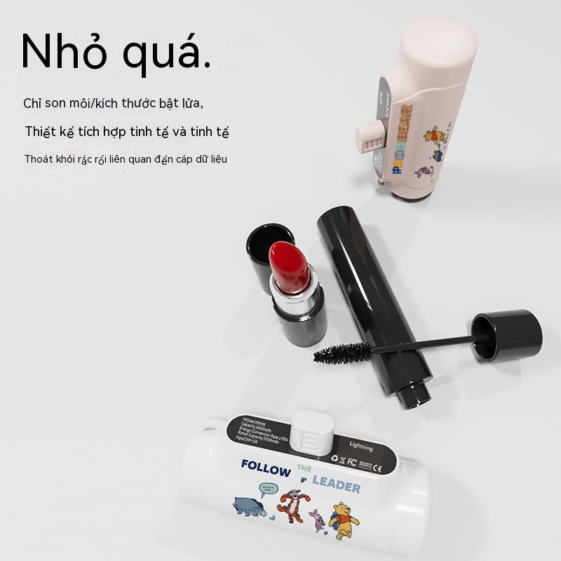 Mới Sạc Dự Phòng Không Dây Mini Hình Viên Thuốc Con Nhộng