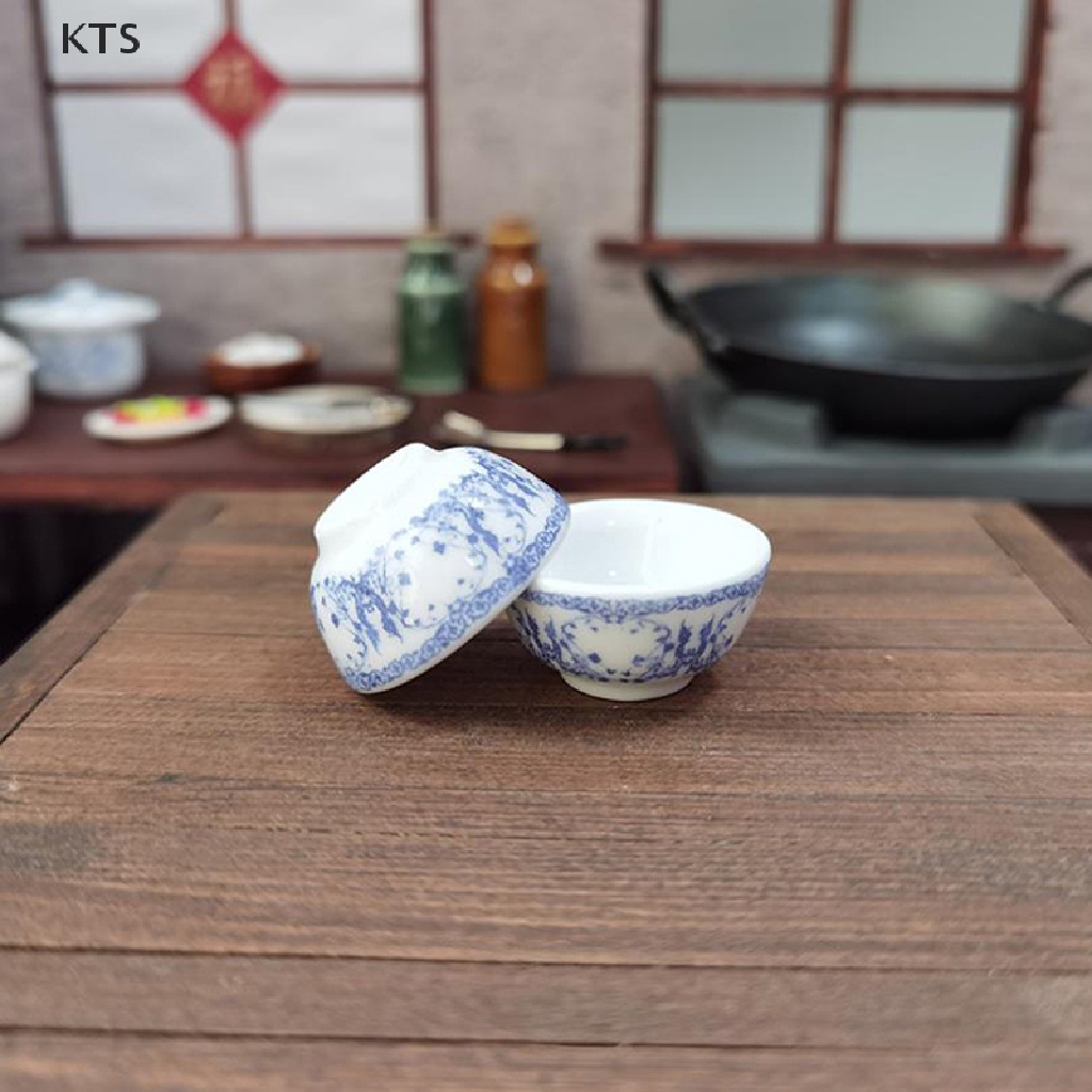 Tô Sứ Đựng Thức Ăn Tỉ Lệ 1: 12 Trang Trí Nhà Búp Bê