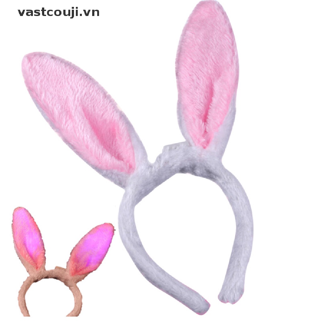 Băng Đô Tai Thỏ Có Đèn LED Lấp Lánh Dễ Thương Cho Bé